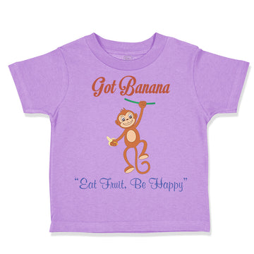 Toddler Clothes Got Banana Be Happy Monkey Safari Toddler Shirt Cotton