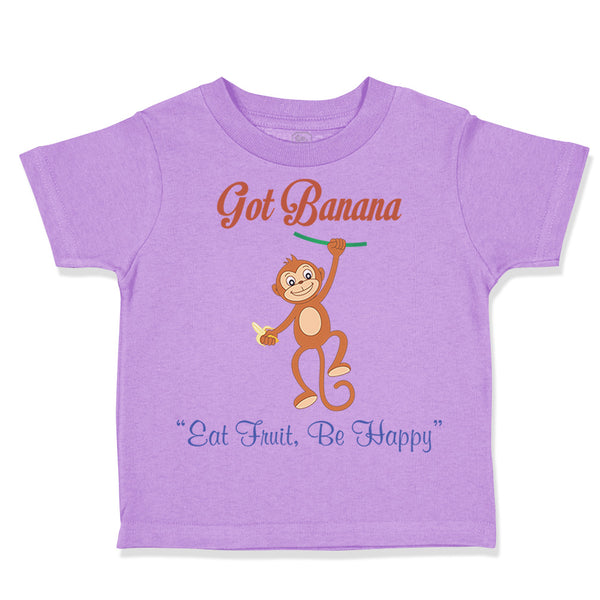 Toddler Clothes Got Banana Be Happy Monkey Safari Toddler Shirt Cotton