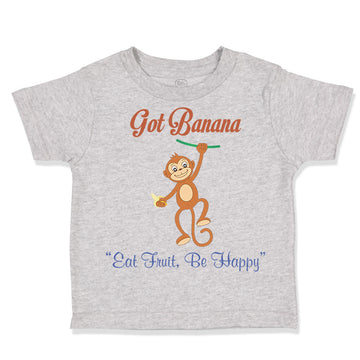 Toddler Clothes Got Banana Be Happy Monkey Safari Toddler Shirt Cotton