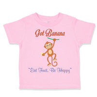 Toddler Clothes Got Banana Be Happy Monkey Safari Toddler Shirt Cotton