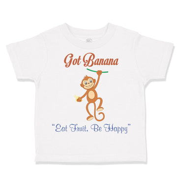 Toddler Clothes Got Banana Be Happy Monkey Safari Toddler Shirt Cotton