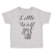 Toddler Clothes Little Wolf Funny Humor Toddler Shirt Baby Clothes Cotton