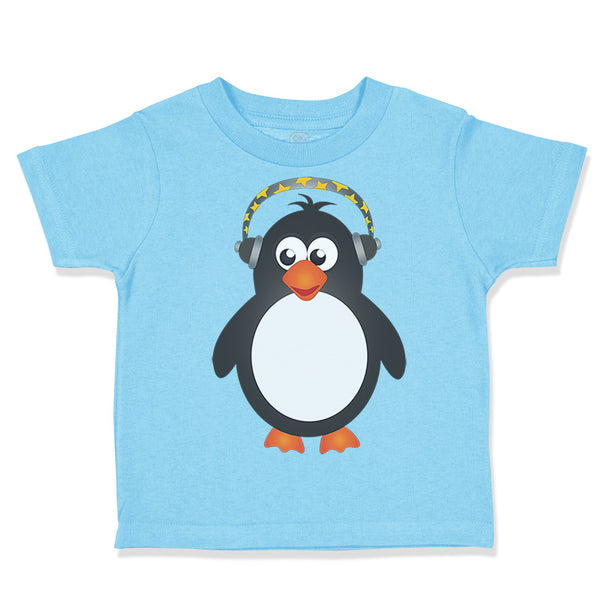 Toddler Clothes Penguin Headphone Ocean Sea Life Toddler Shirt Cotton