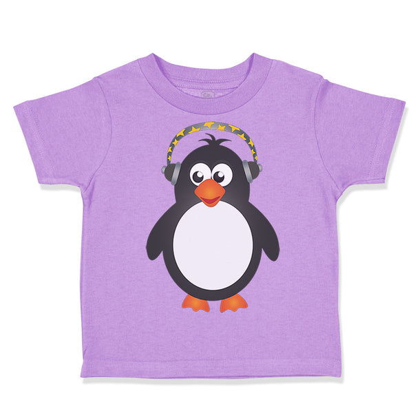 Toddler Clothes Penguin Headphone Ocean Sea Life Toddler Shirt Cotton