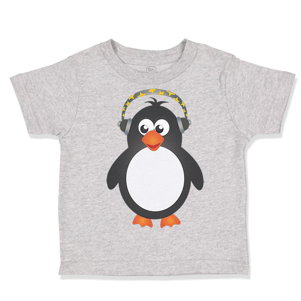 Toddler Clothes Penguin Headphone Ocean Sea Life Toddler Shirt Cotton