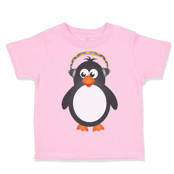 Toddler Clothes Penguin Headphone Ocean Sea Life Toddler Shirt Cotton