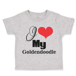 Toddler Clothes I Love My Goldendoodle Dog Lover Pet B Toddler Shirt Cotton