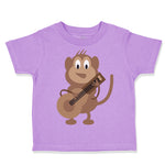 Toddler Clothes Monkey Playing Guitar Safari Toddler Shirt Baby Clothes Cotton