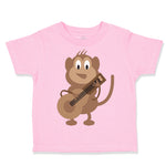 Toddler Clothes Monkey Playing Guitar Safari Toddler Shirt Baby Clothes Cotton