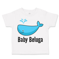 Toddler Clothes Baby Beluga Blue Whale Ocean Sea Life Toddler Shirt Cotton