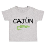 Toddler Clothes Cajun Alligator Funny Louisiana Toddler Shirt Cotton