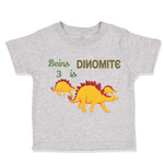 Toddler Clothes Being Is 3 Dynamite Dinosaurs Dino Trex 3 Years Old Cotton