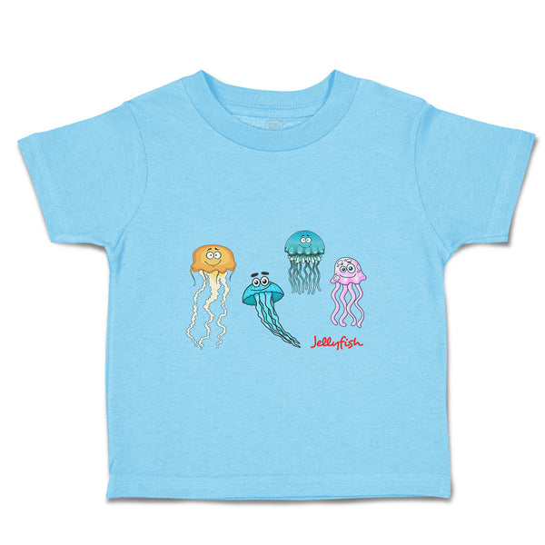Toddler Clothes 4 Jelly Fishes Ocean Sea Life Toddler Shirt Baby Clothes Cotton