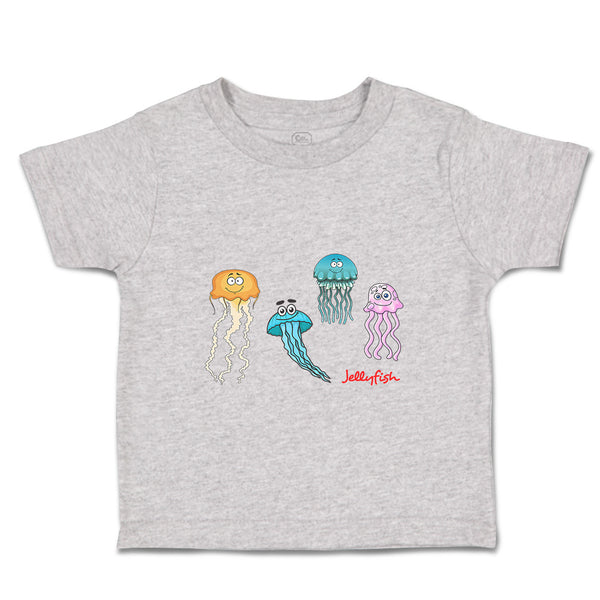 Toddler Clothes 4 Jelly Fishes Ocean Sea Life Toddler Shirt Baby Clothes Cotton