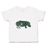Toddler Clothes Hippopotamus Shadow Animals Safari Toddler Shirt Cotton