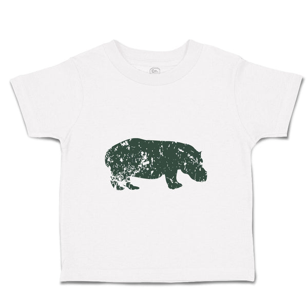 Toddler Clothes Hippopotamus Shadow Animals Safari Toddler Shirt Cotton