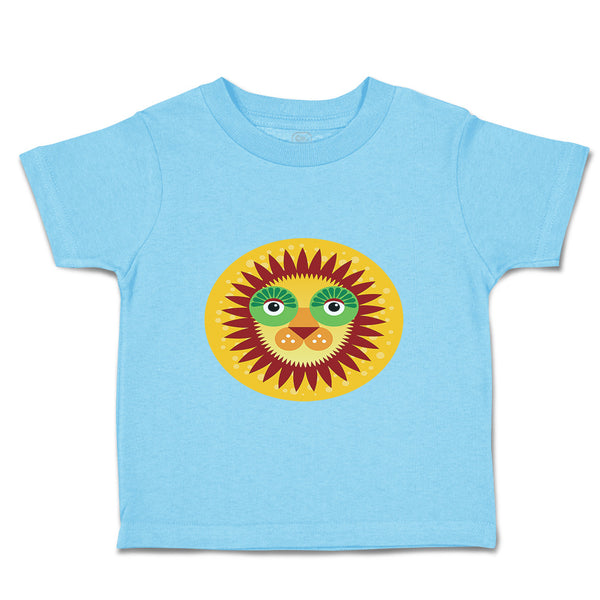 Toddler Clothes Lion Head in Sun Circle Safari Toddler Shirt Baby Clothes Cotton