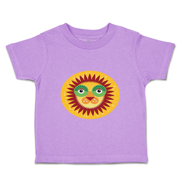 Toddler Clothes Lion Head in Sun Circle Safari Toddler Shirt Baby Clothes Cotton