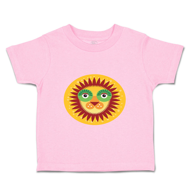 Toddler Clothes Lion Head in Sun Circle Safari Toddler Shirt Baby Clothes Cotton
