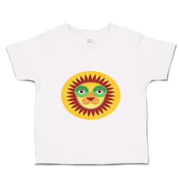 Toddler Clothes Lion Head in Sun Circle Safari Toddler Shirt Baby Clothes Cotton