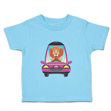 Toddler Clothes Lion Driving Car Safari Toddler Shirt Baby Clothes Cotton