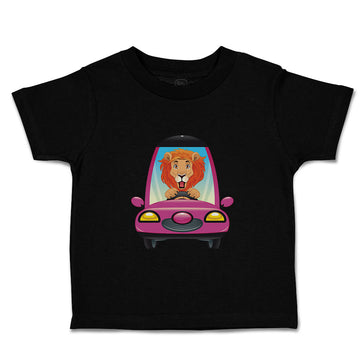 Toddler Clothes Lion Driving Car Safari Toddler Shirt Baby Clothes Cotton