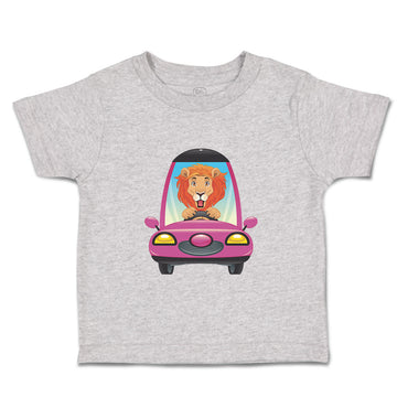 Toddler Clothes Lion Driving Car Safari Toddler Shirt Baby Clothes Cotton