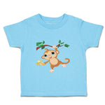 Toddler Clothes Baby Monkey with Banana on Tree Toddler Shirt Cotton