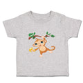 Toddler Clothes Baby Monkey with Banana on Tree Toddler Shirt Cotton