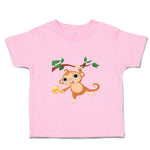 Toddler Clothes Baby Monkey with Banana on Tree Toddler Shirt Cotton