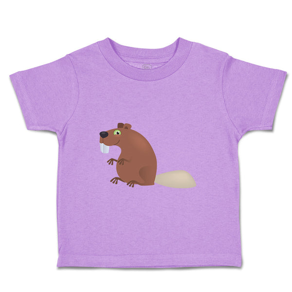 Toddler Clothes Beaver Cartoon Toddler Shirt Baby Clothes Cotton