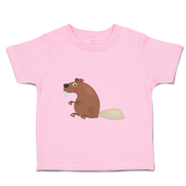 Toddler Clothes Beaver Cartoon Toddler Shirt Baby Clothes Cotton