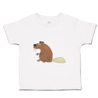 Toddler Clothes Beaver Cartoon Toddler Shirt Baby Clothes Cotton