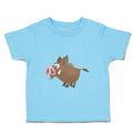 Toddler Clothes Wild Boar Cartoon Funny Humor Toddler Shirt Baby Clothes Cotton