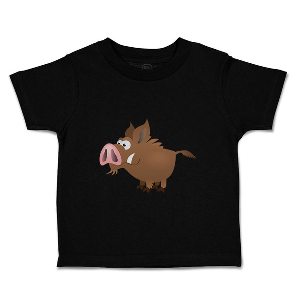 Toddler Clothes Wild Boar Cartoon Funny Humor Toddler Shirt Baby Clothes Cotton