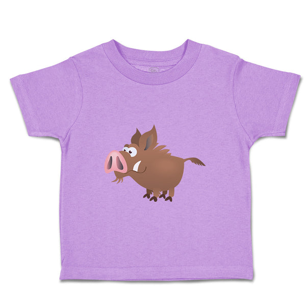 Toddler Clothes Wild Boar Cartoon Funny Humor Toddler Shirt Baby Clothes Cotton