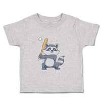 Raccoon Baseball Player Funny Humor