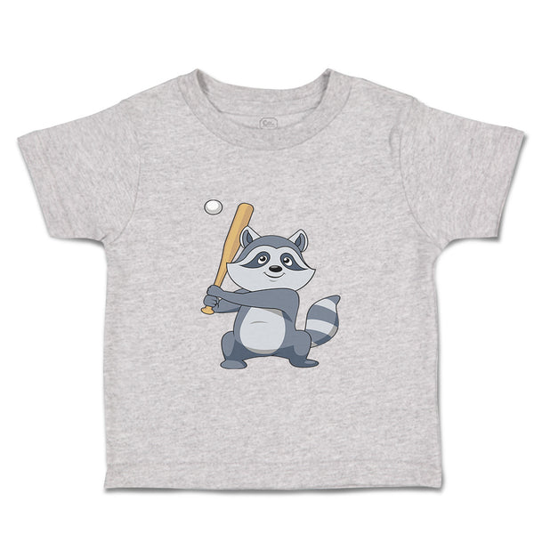 Raccoon Baseball Player Funny Humor
