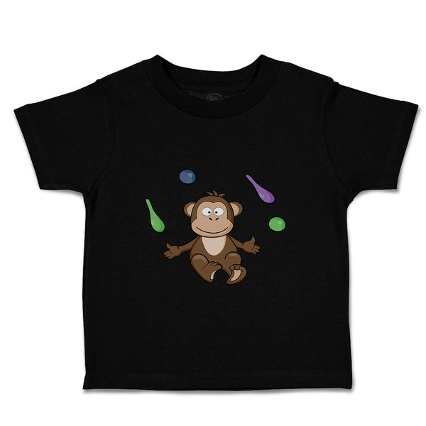 Toddler Clothes Monkey Juggling Animals Safari Toddler Shirt Baby Clothes Cotton