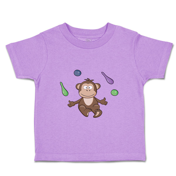 Toddler Clothes Monkey Juggling Animals Safari Toddler Shirt Baby Clothes Cotton