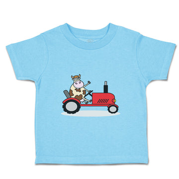 Toddler Clothes Cow in Tractor Farm Toddler Shirt Baby Clothes Cotton