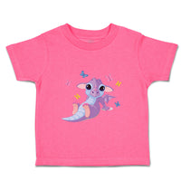 Toddler Girl Clothes Baby Dragon and Butterflies Cute Toddler Shirt Cotton