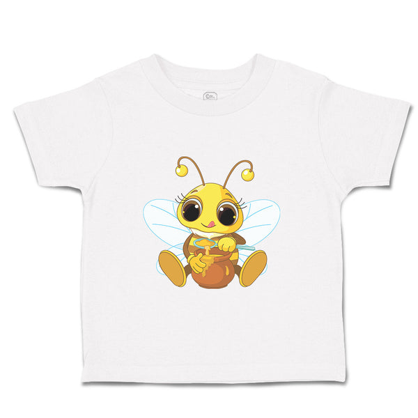 Toddler Clothes Bee with Honey Pot Animals Toddler Shirt Baby Clothes Cotton