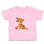 Toddler Clothes Tiger Playing with Ball Safari Toddler Shirt Baby Clothes Cotton