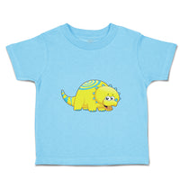 Toddler Clothes Dinosaur Yellow Blue Smiling Dinosaurs Dino Trex Toddler Shirt