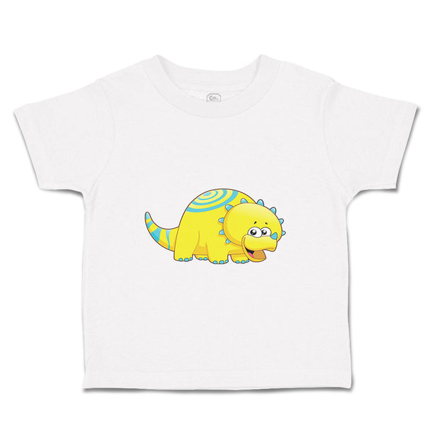 Toddler Clothes Dinosaur Yellow Blue Smiling Dinosaurs Dino Trex Toddler Shirt