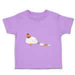 Toddler Clothes Chicken and 3 Chicks Animals Farm Toddler Shirt Cotton