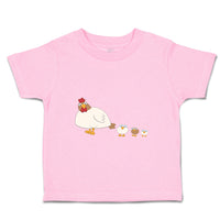 Toddler Clothes Chicken and 3 Chicks Animals Farm Toddler Shirt Cotton