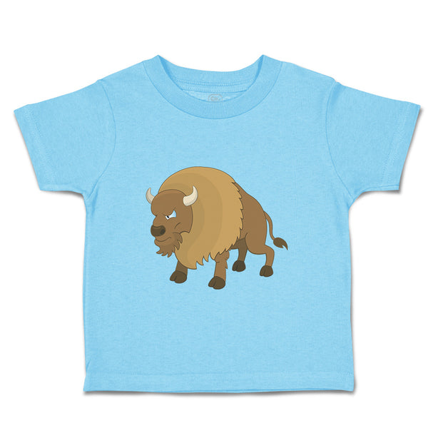 Toddler Clothes Bison Angry Animals Toddler Shirt Baby Clothes Cotton