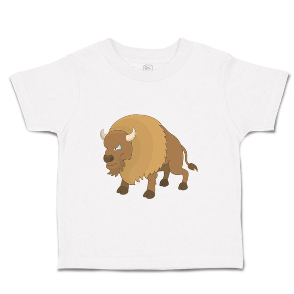 Toddler Clothes Bison Angry Animals Toddler Shirt Baby Clothes Cotton